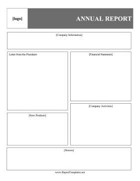 Annual Report Report Template