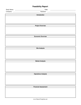 Feasibility Report Report Template