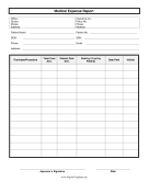Medical Expense Report Report Template